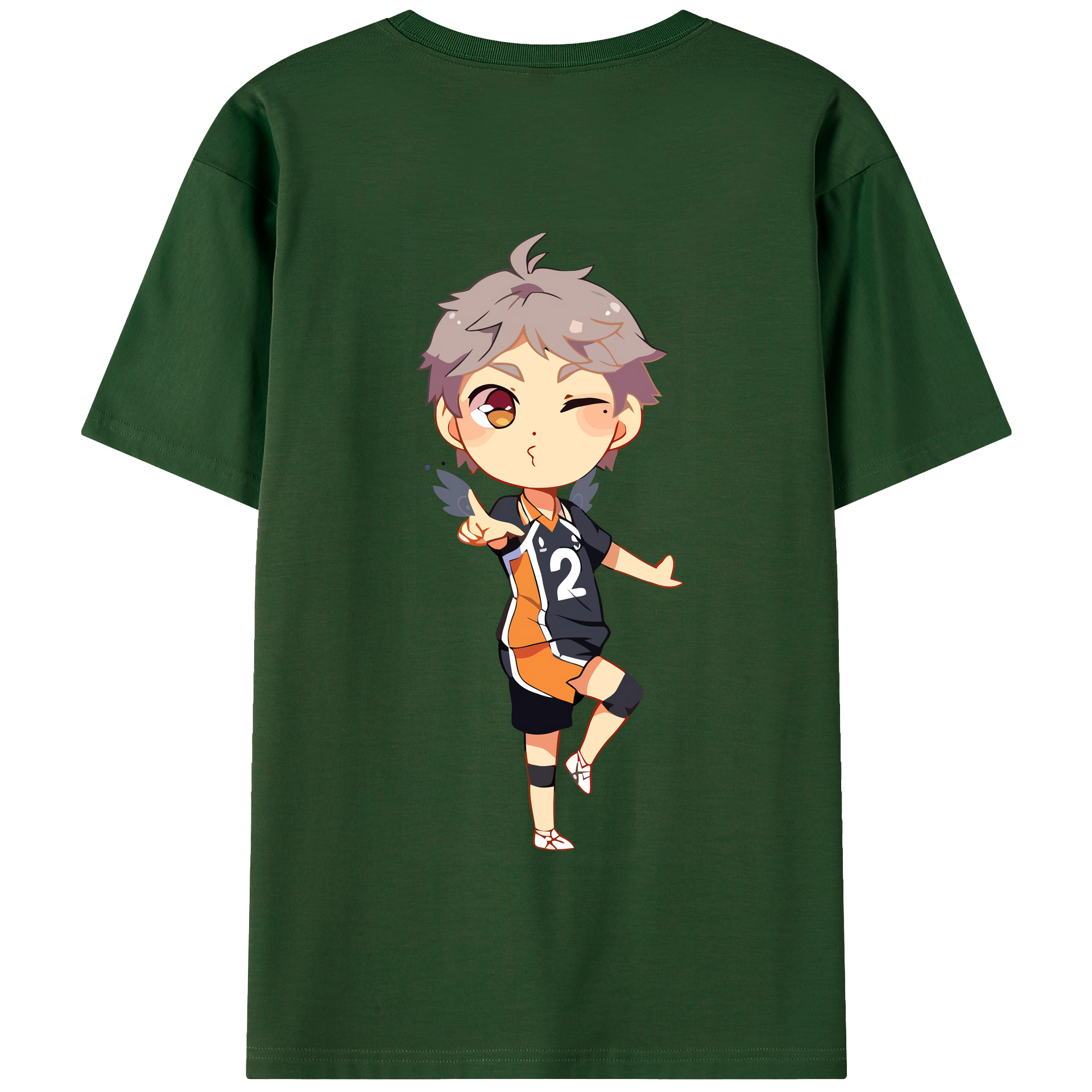 （画像用） ハイキュー!! Haikyu!! 綿100％半袖Tシャツ（背面プリント）